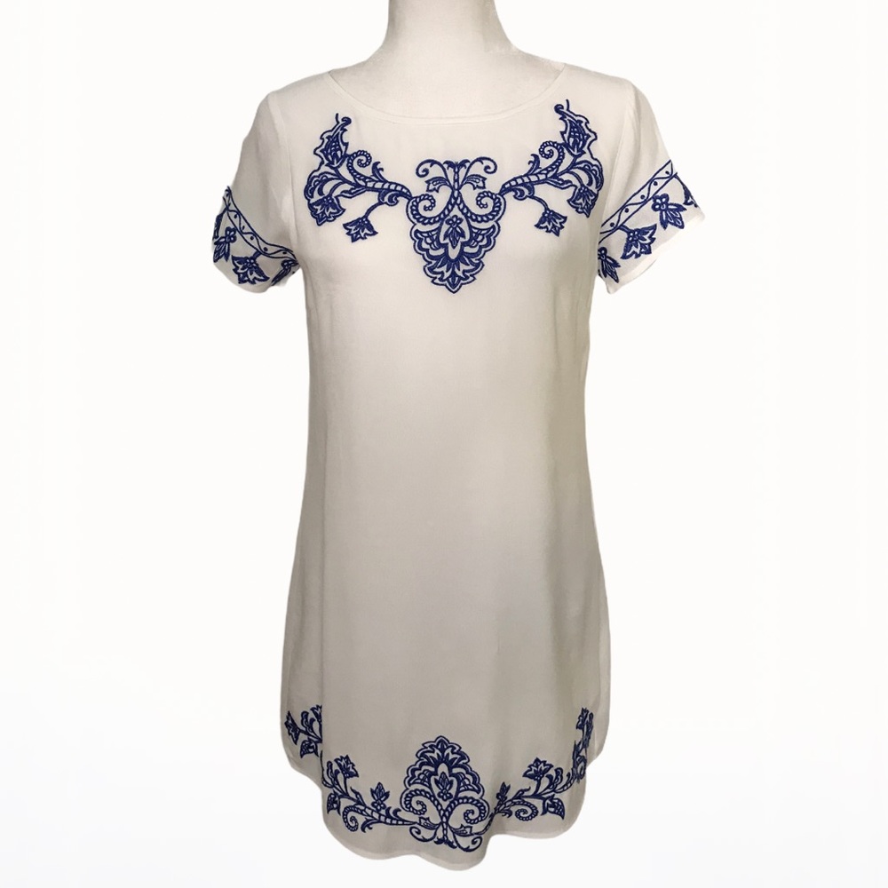Lulu’s Embroidered Shift Women’s Mini Dress - XS - Picture 7 of 17